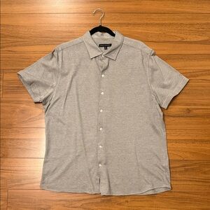 Robert Barakett Light Green/Gray Casual Button Down Shirt